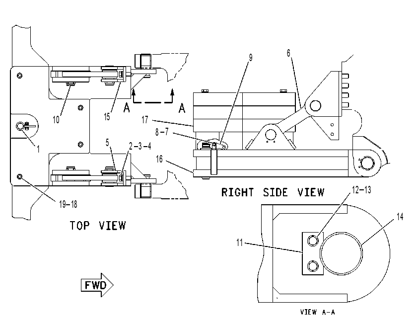 COUNTERWEIGHT & HITCH GP 1Q3459 CAT