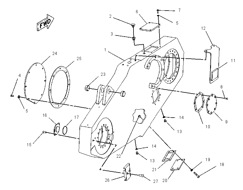 CASE & COVER GP-CHAIN DRIVE 1209915 CAT
