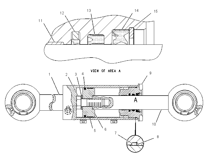 Цилиндр наклона 1063255 CAT