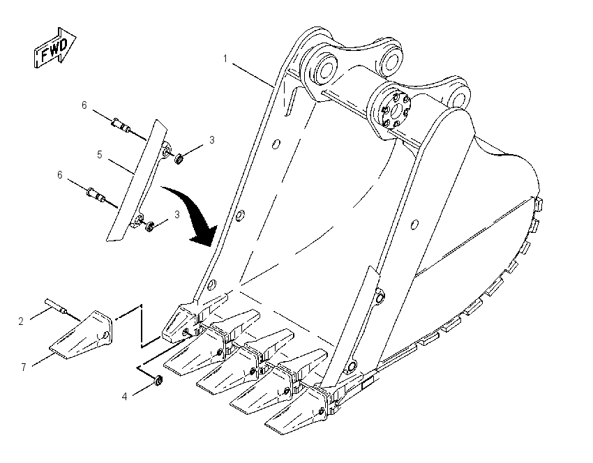 BUCKET AR 1345020 CAT