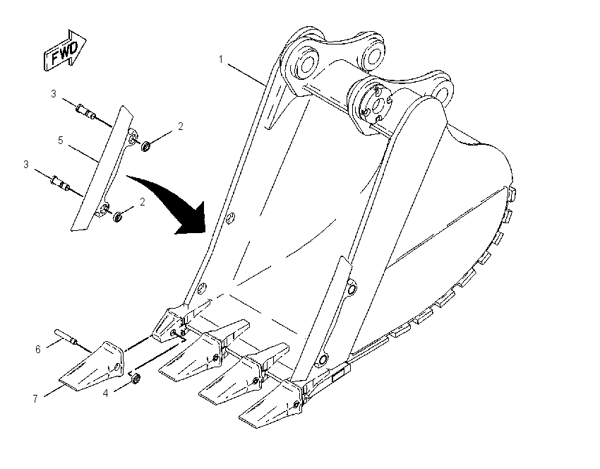 BUCKET AR 1341874 CAT