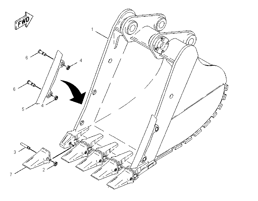 BUCKET AR 1341875 CAT