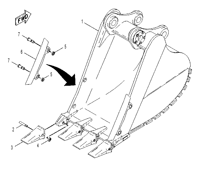BUCKET AR 1341880 CAT