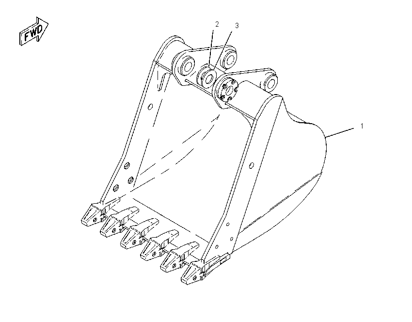 BUCKET AR 1243036 CAT