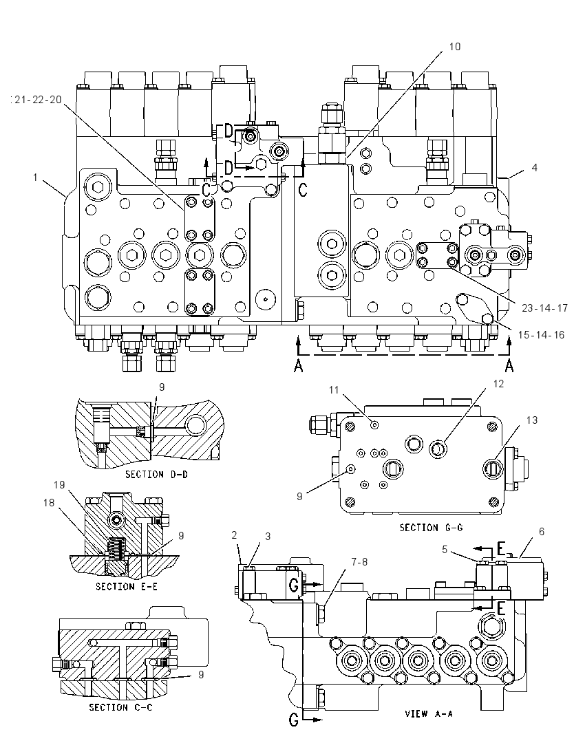 Клапан главный управляющий 6E2133 CAT