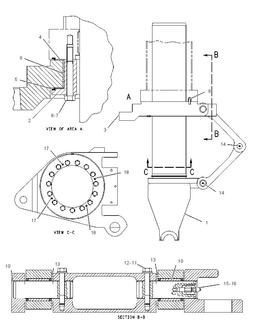 SUPPORT GP-UNDERCARRIAGE 1224234 CAT