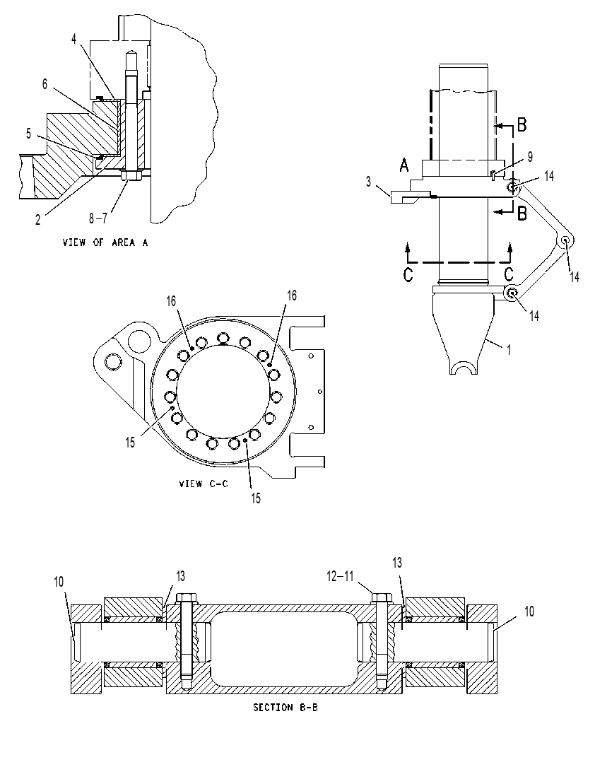 SUPPORT GP-UNDERCARRIAGE 1224235 CAT