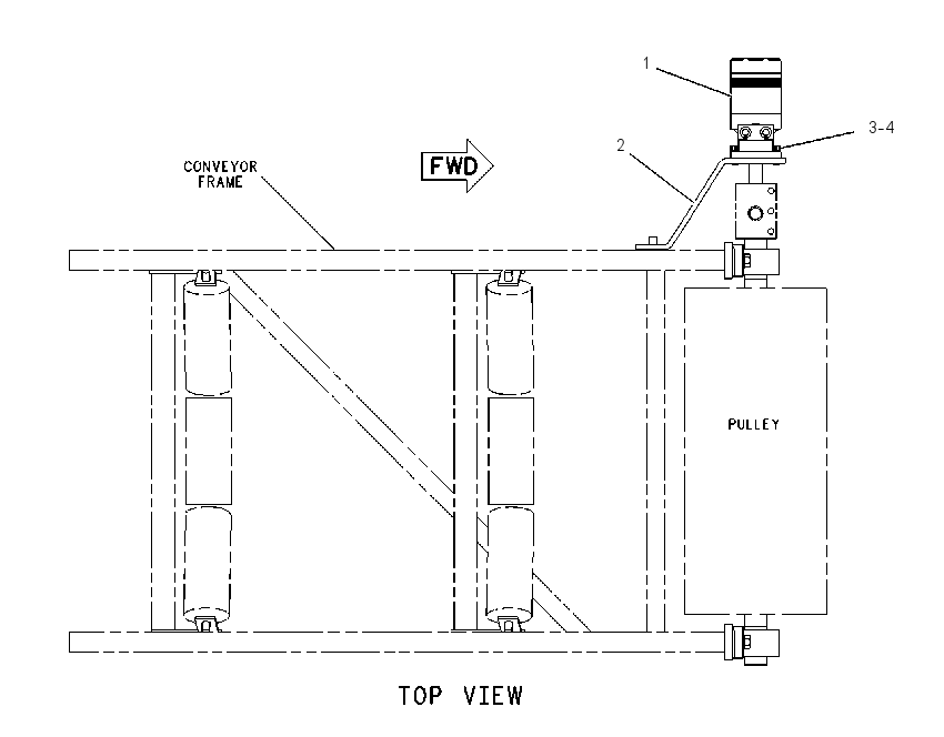 MOTOR & MTG GP-CONVEYOR 1314834 CAT