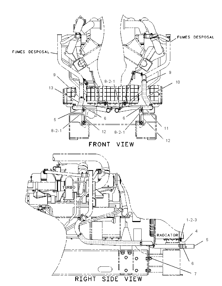 Система отвода газов 7E4262 CAT
