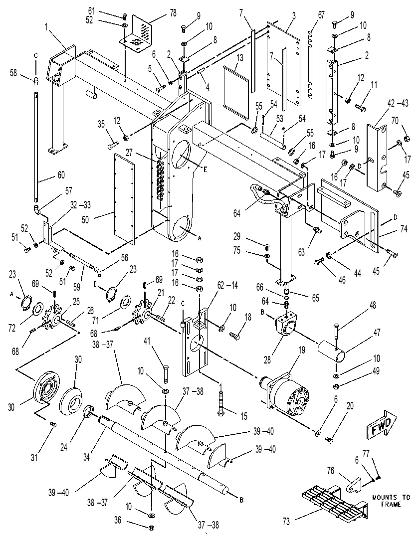 CONVEYOR GP-AUGER 1047475 CAT