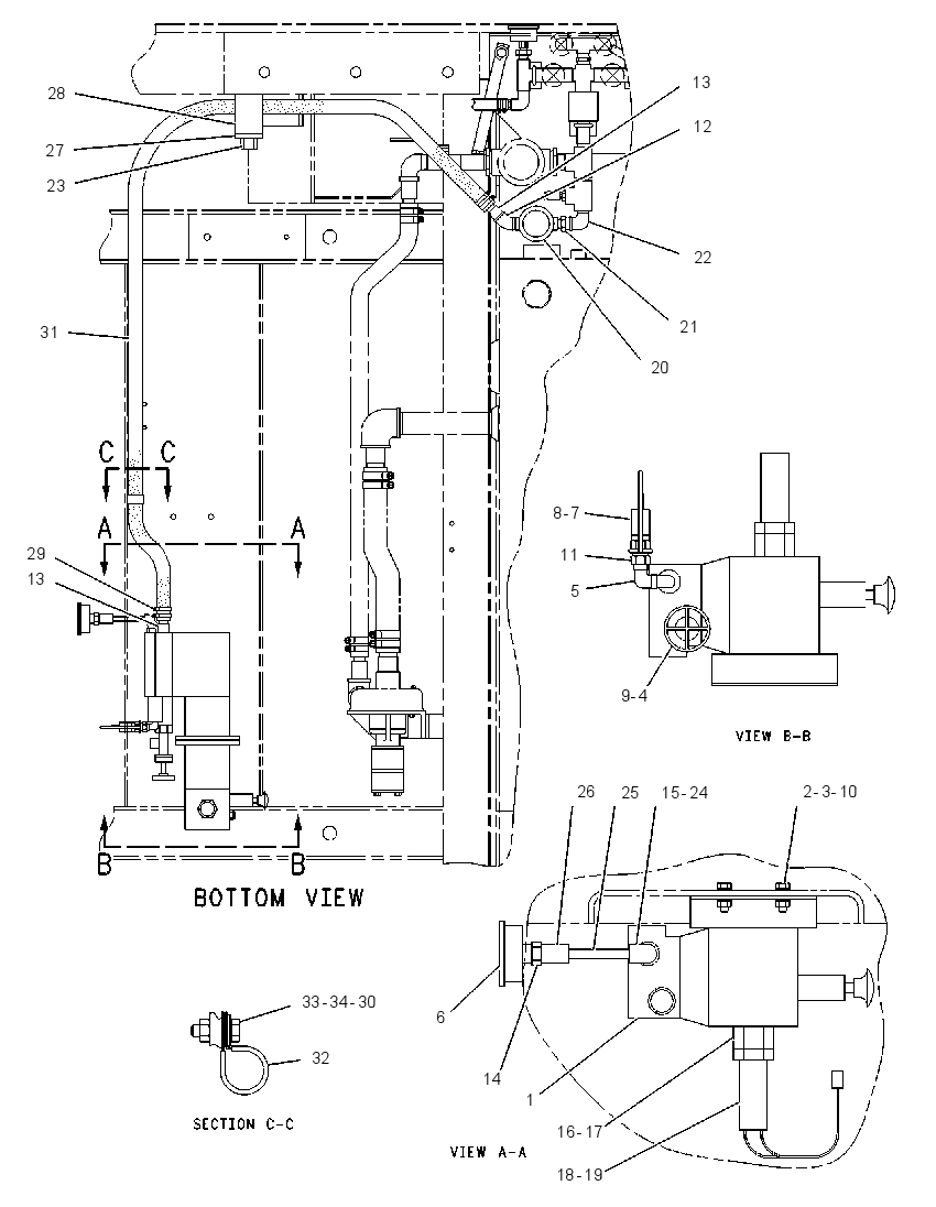PUMP & LINES GP-WATER SPRAY 1191147 CAT
