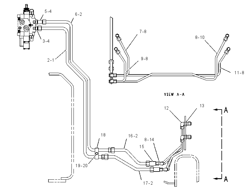 LINES GP-ANGLING CYLINDER 1313055 CAT