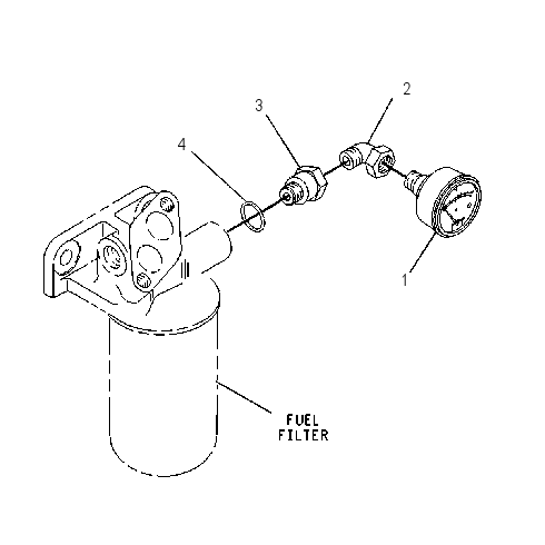 GAUGE GP-FUEL PRESSURE 1228926 CAT