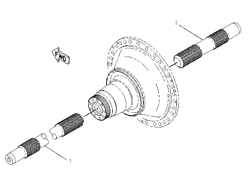 SHAFT GP-STEERING CLUTCH INPUT 1356161 CAT
