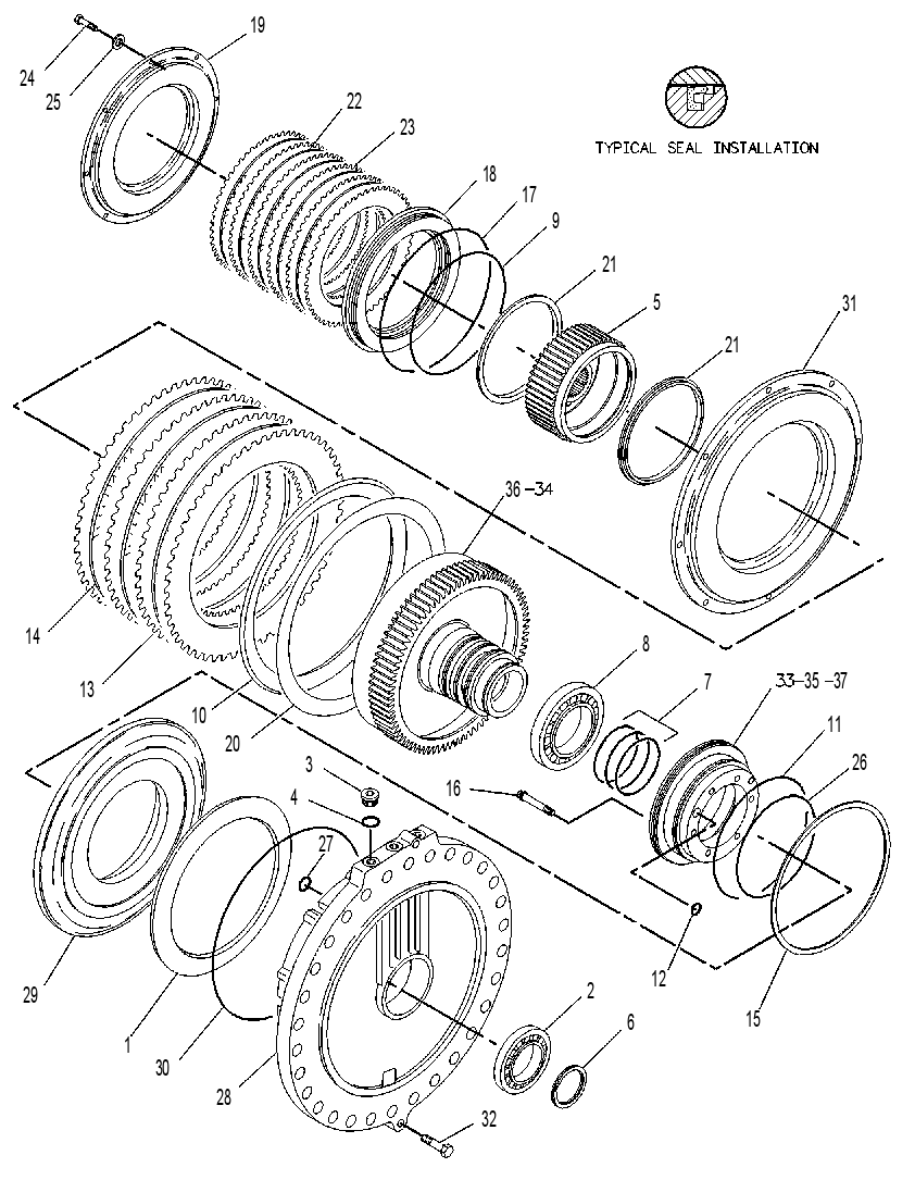 CLUTCH & BRAKE GP-STEERING 1358612 CAT