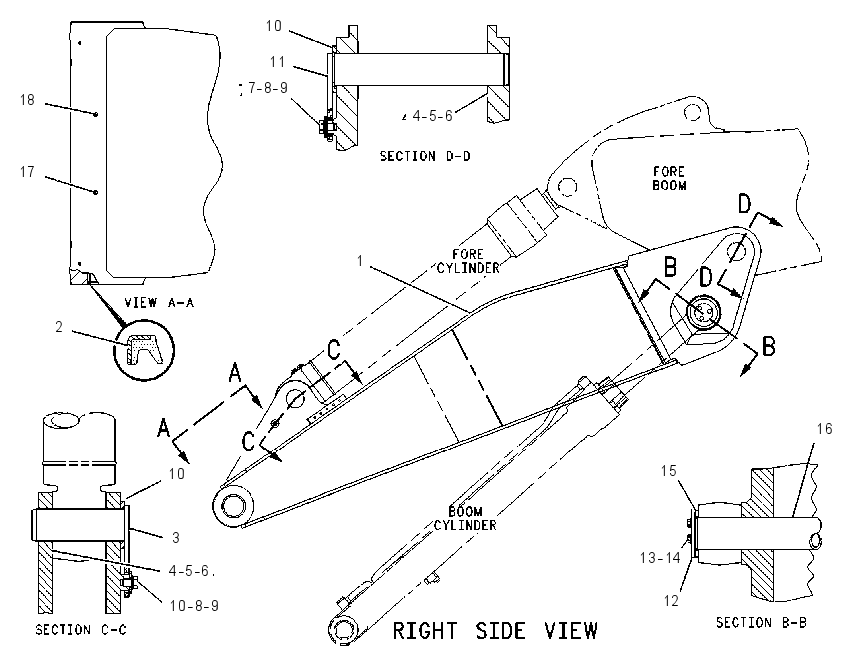 BOOM GP-STUB 6C6833 CAT
