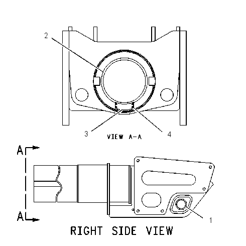FRAME AS-TELESCOPING RECOIL 1Q3457 CAT