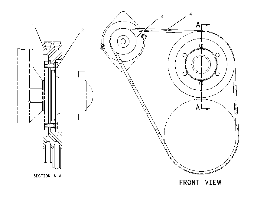 PULLEY GP-FAN & ALT DRIVE 1363731 CAT