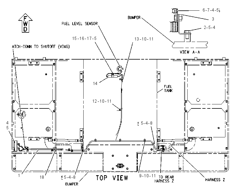 WIRING GP-BUMPER 1096864 CAT