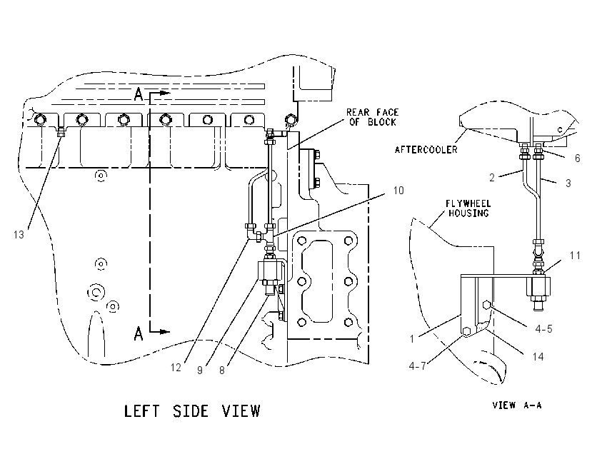LINES GP-AFTERCOOLER DRAIN 1343458 CAT