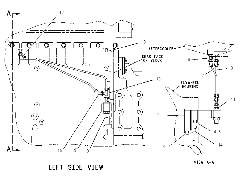 LINES GP-AFTERCOOLER DRAIN 1343459 CAT