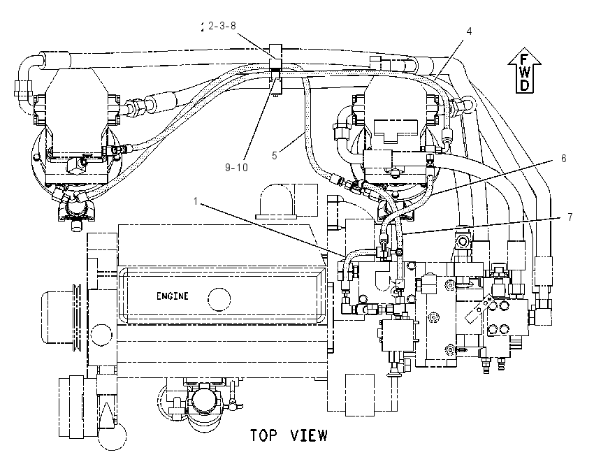 LINES GP-BRAKE & SHIFT 1207070 CAT