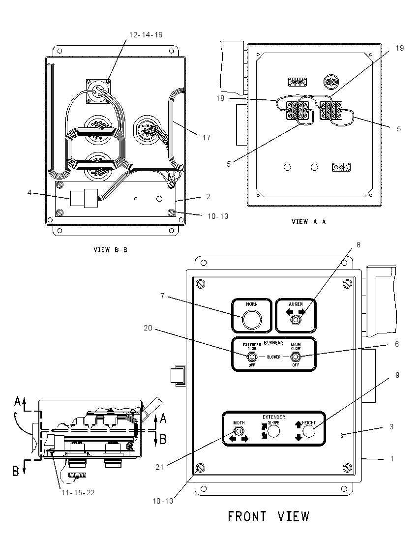 BOX GP-SCREED CONTROL 1063440 CAT