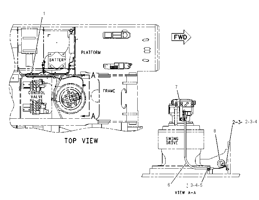 WIRING GP-FINE SWING 1364017 CAT