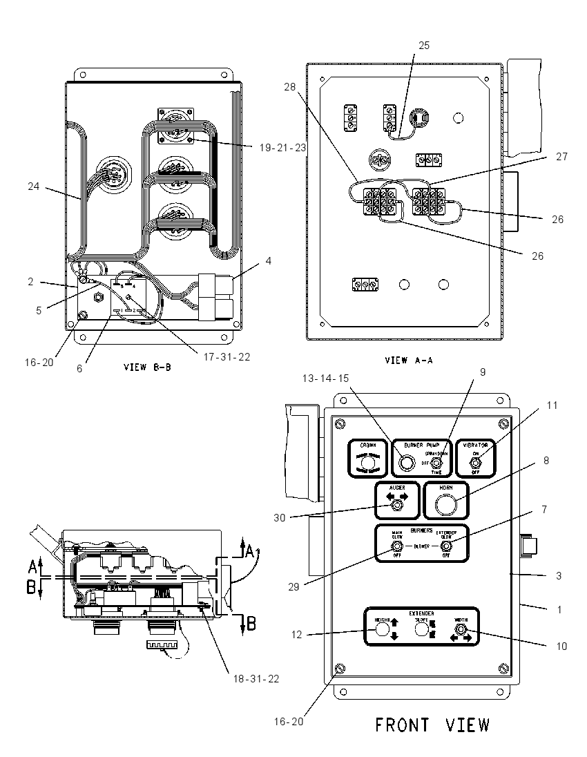 BOX GP-SCREED CONTROL 1063442 CAT