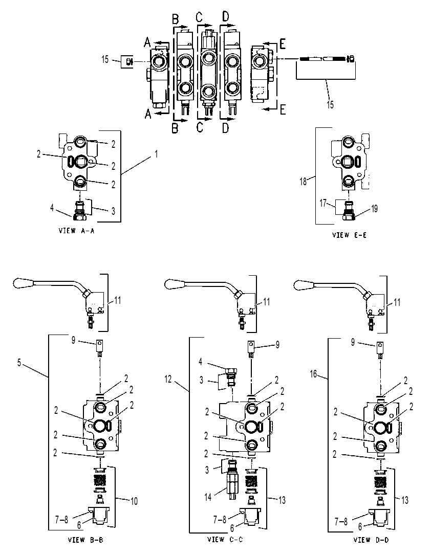 Клапан управления насосом 5E4754 CAT