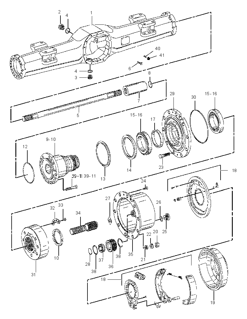 AXLE AR-REAR 1313112 CAT