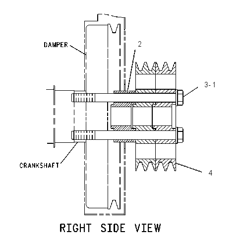 Шкив коленчатого вала 1247311 CAT