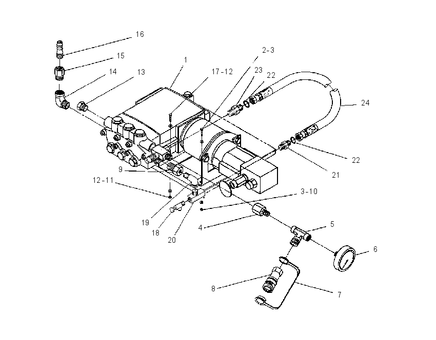 PUMP & LINES GP-WATER SPRAY 1324866 CAT