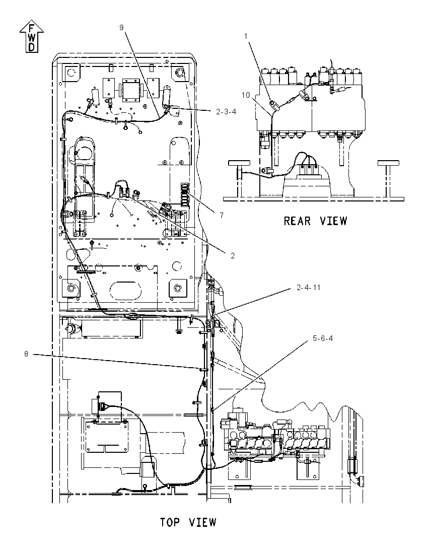 WIRING GP-AUXILIARY CONTROL 1258060 CAT