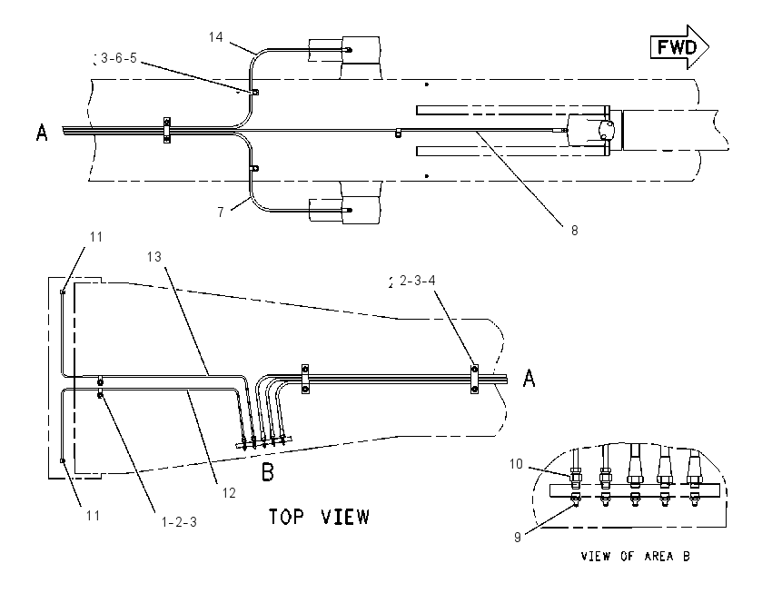 Трубопроводы смазки 1175497 CAT