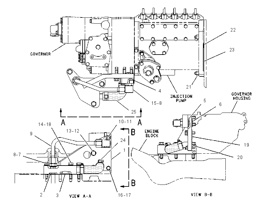 SUPPORT GP-FUEL INJECTION PUMP 1270413 CAT