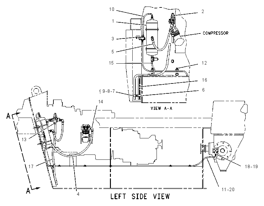 LINES GP-DIFFERENTIAL LOCK 1301384 CAT