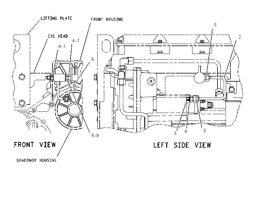 GOVERNOR OIL LINES 1351716 CAT