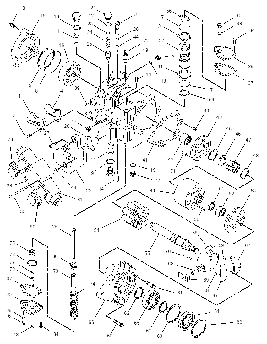 Насос гидравлический 1129563 CAT
