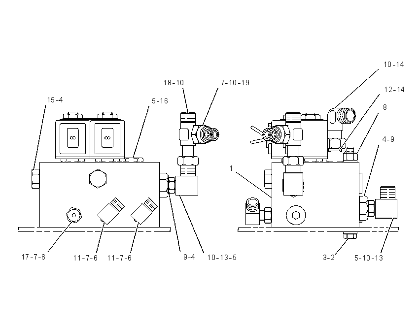 VALVE & MTG GP-BRAKE CONTROL 1378725 CAT