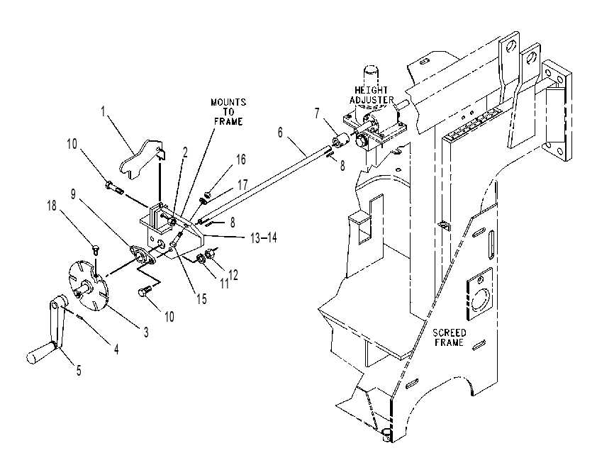 ADJUSTER GP-HEIGHT 8I0732 CAT