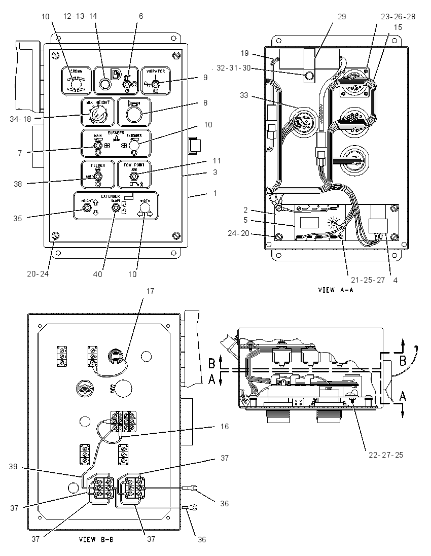 BOX GP-SCREED CONTROL 1295100 CAT