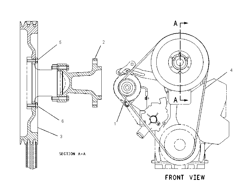 PULLEY GP-FAN 1251383 CAT