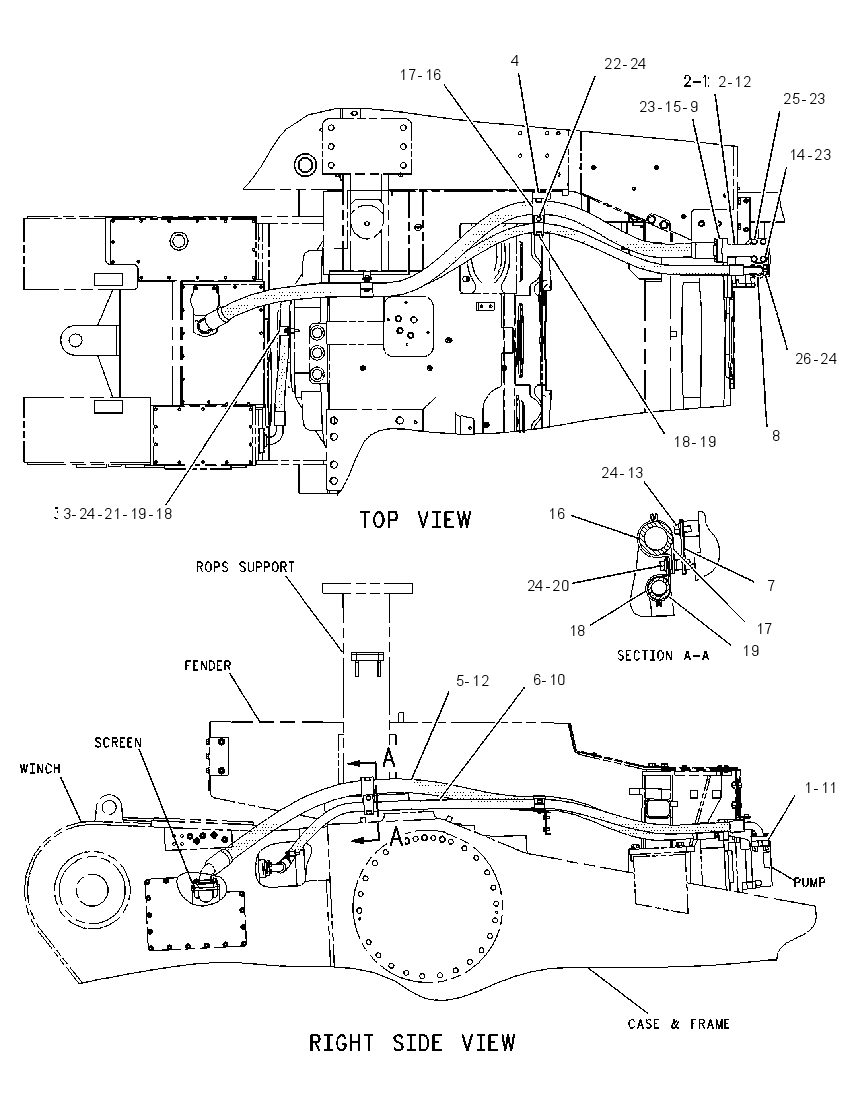 WINCH LINES 1258246 CAT