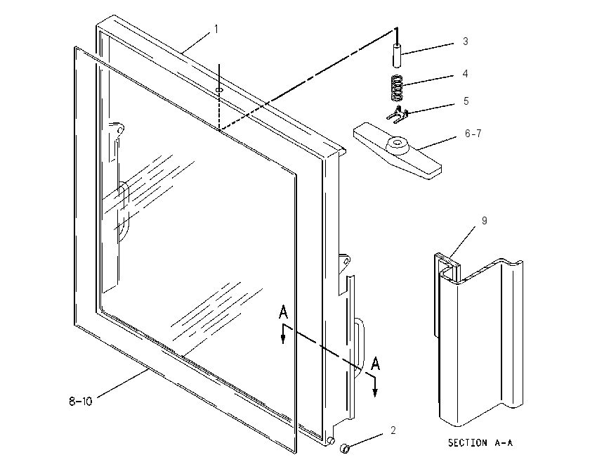 WINDOW GP-FRONT 1225776 CAT