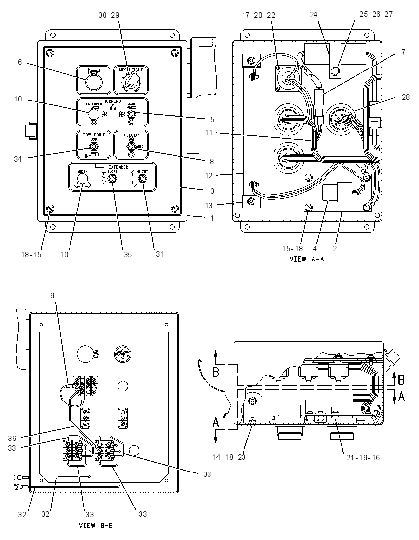 BOX GP-SCREED CONTROL 1295099 CAT