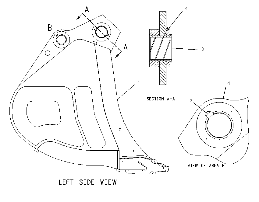 BUCKET & BEARING AS 1224981 CAT