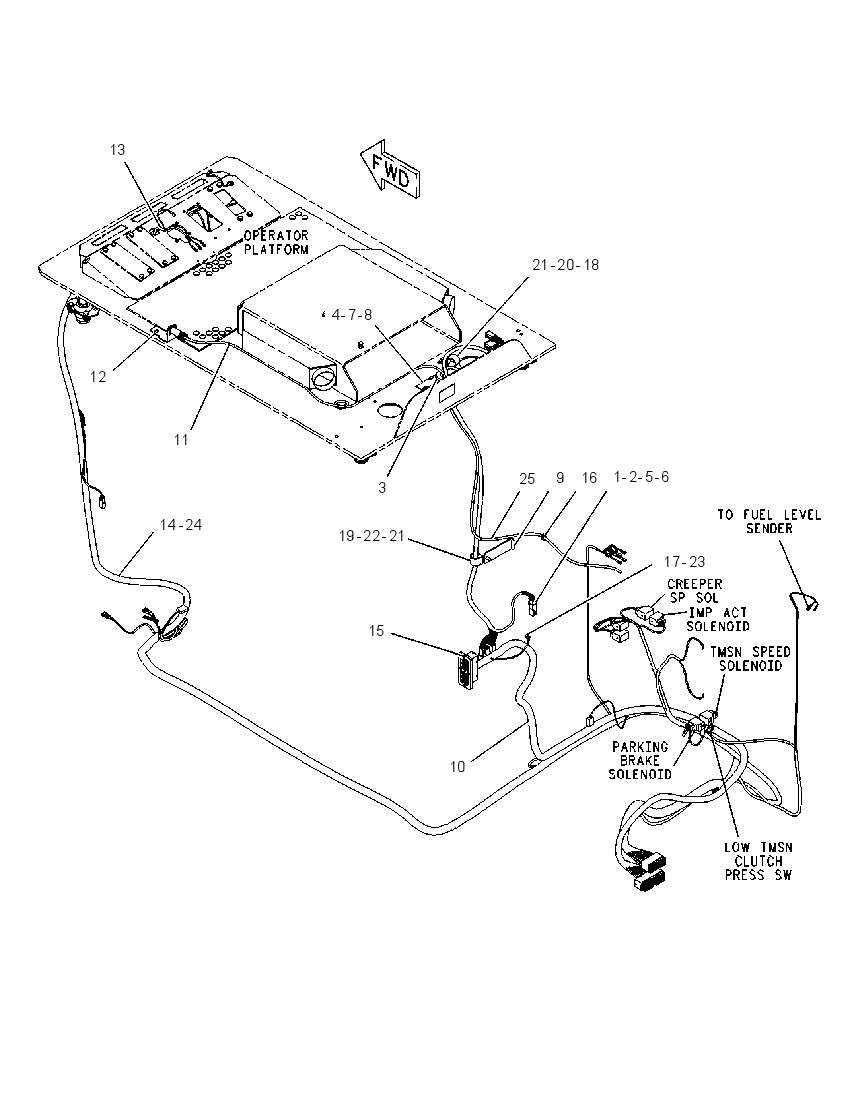 WIRING GP-CAB RISER 1336422 CAT