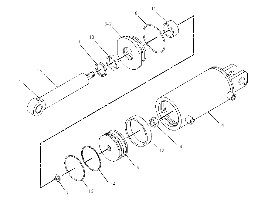 CYLINDER AS-HYDRAULIC 1332286 CAT