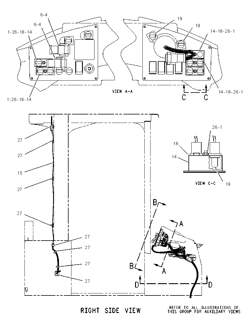 ROLL-OVER PROTECTIVE SYSTEM WIRING 1344100 CAT
